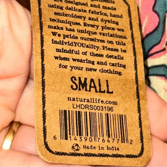 NATURAL LIFE Teal Maxi Dress with Pink & Yellow Floral Print - Picture 8 of 9